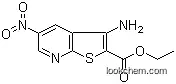 Molecular Structure of 52505-43-8 (3-Amino-5-nitrothieno[2,3-b]pyridine-2-carboxylic acid ethyl ester)